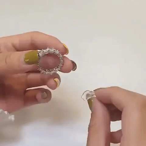 Ring Size Adjusters Transparent Silicone Set of 8