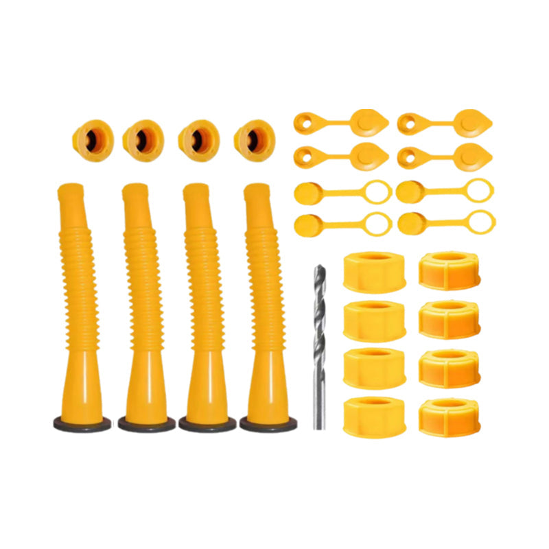 Fuel Container Replacement Spout Kit with Bendable Hose for Gas Cans – Universal Fit Pouring Nozzle Set