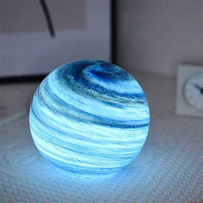 Sphere Accent Lamp 5 Inch Rechargeable 16-Color Remote-Controlled Glass Orb Light for Bedroom Nightstand Office Desk Ambient Glow Decor