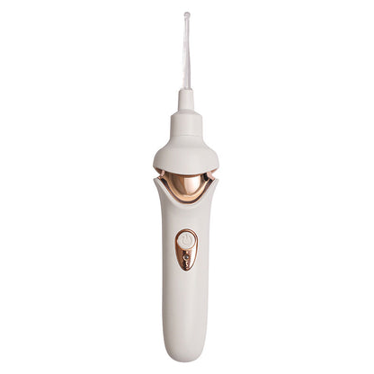 Electric Ear Wax Removal Tool with Soft Silicone Tips for Safe Home Ear Cleaning, USB Rechargeable Cordless Earwax Remover Kit with 5