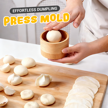 Dumpling Maker | Wooden Dough Press | Stick-Resistant Surface | DumpliForm