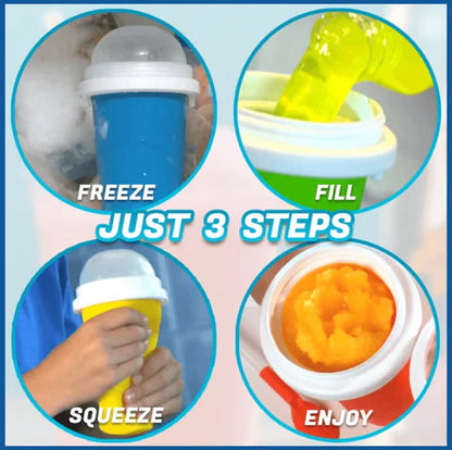 Ortekor ChillRush | Slushie Machine with Quick Freeze Technology | Fun Slushy Cup for Instant Refreshment