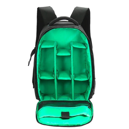 Camera Backpack Compact Adjustable Padded Dividers & Double Zippers