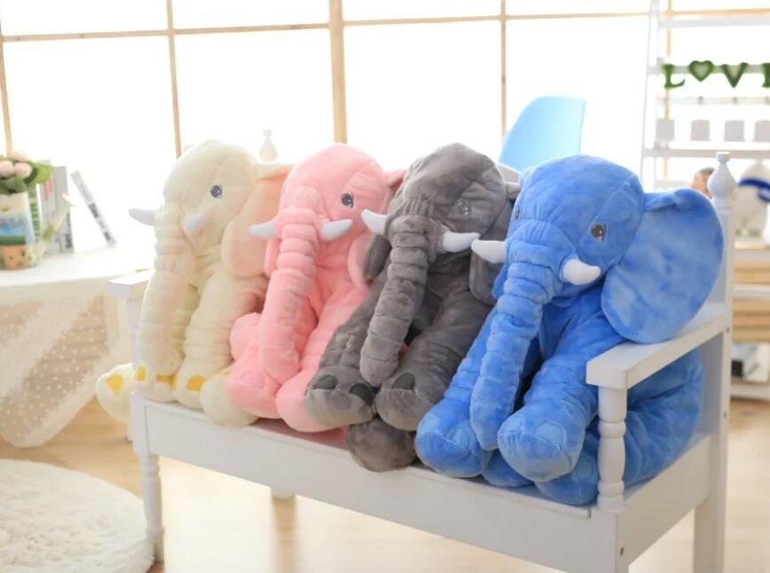 Jumbo Plush Elephant Pillow Toy for Nursery & Baby Photos – Soft Cotton-Filled Cuddle Buddy for Infants & Toddlers