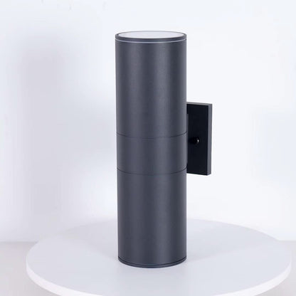 Cylora - Black Cylindrical Outdoor Wall Light