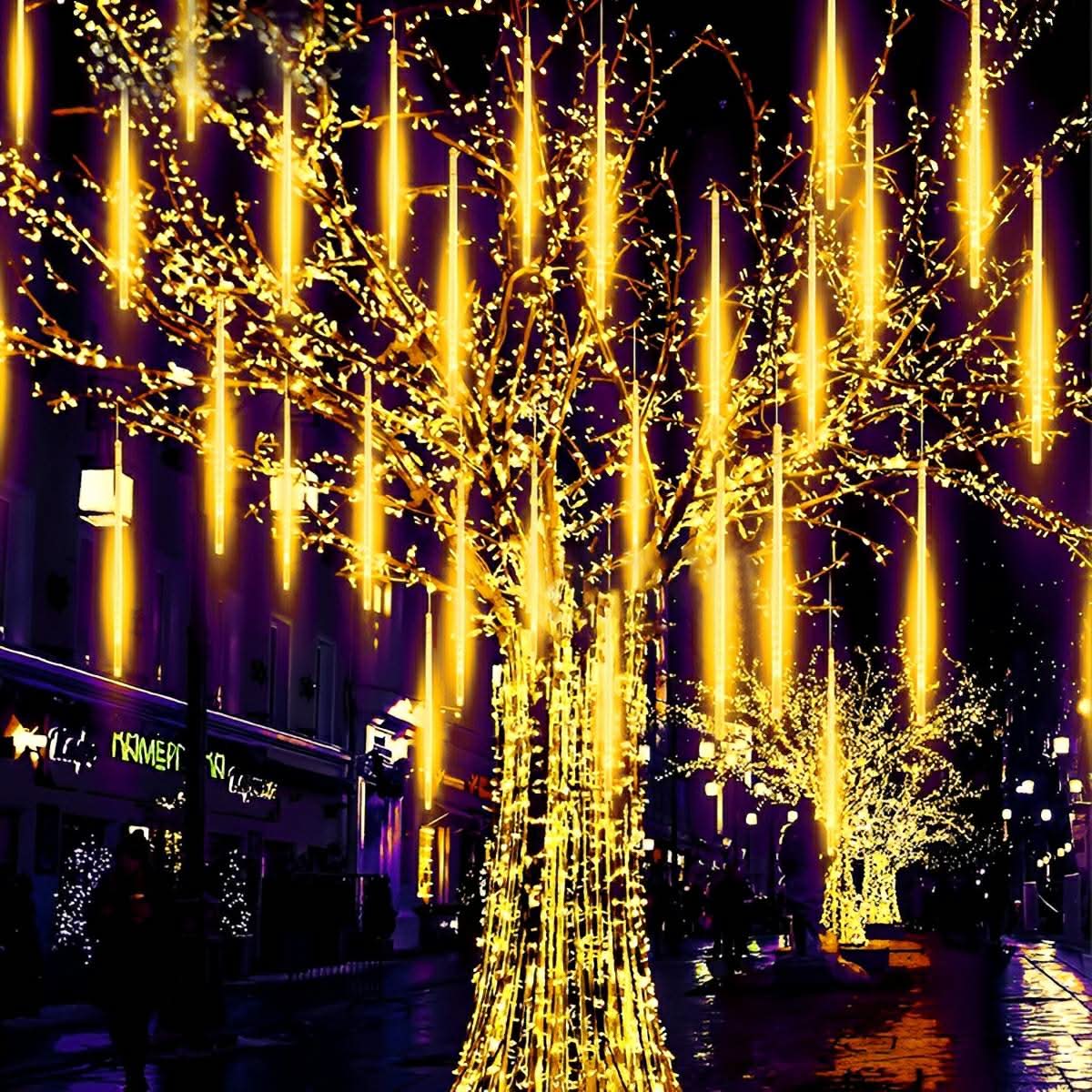 METEORLUME – Cascading Lights for Captivating Garden Nights