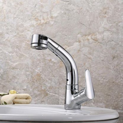 360 Pull-Out Shower Faucet with Adjustable Height & Dual Water Modes | Brass Shower Fixtures for Modern Bathrooms