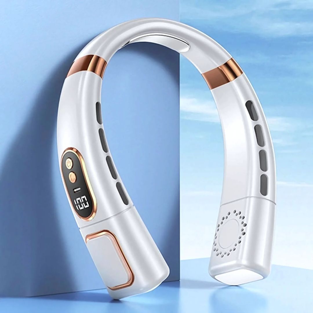 360° Bladeless Neck Fan | Portable Design with Adjustable Speeds for Instant Cooling Relief