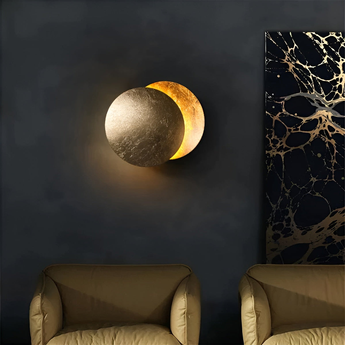 360° Rotatable LED Wall Lamp with Mood Lighting – Modern Design for Home and Office