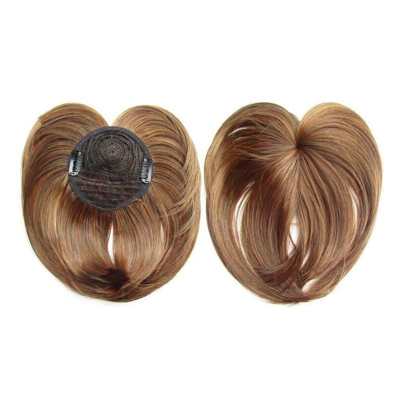 Human Hair Crown Topper Clip-In Hairpiece for Thinning Hair and Hair Loss Coverage Women's
