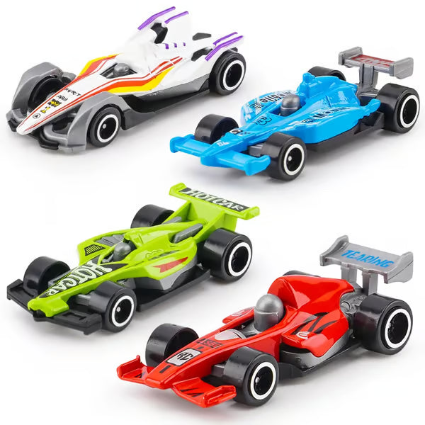 Flexible Race Track Set for Kids – Build Loops, Jumps & Custom Layouts with Suction Cups & 4 Die-Cast Cars for Creative Indoor Racing Fun