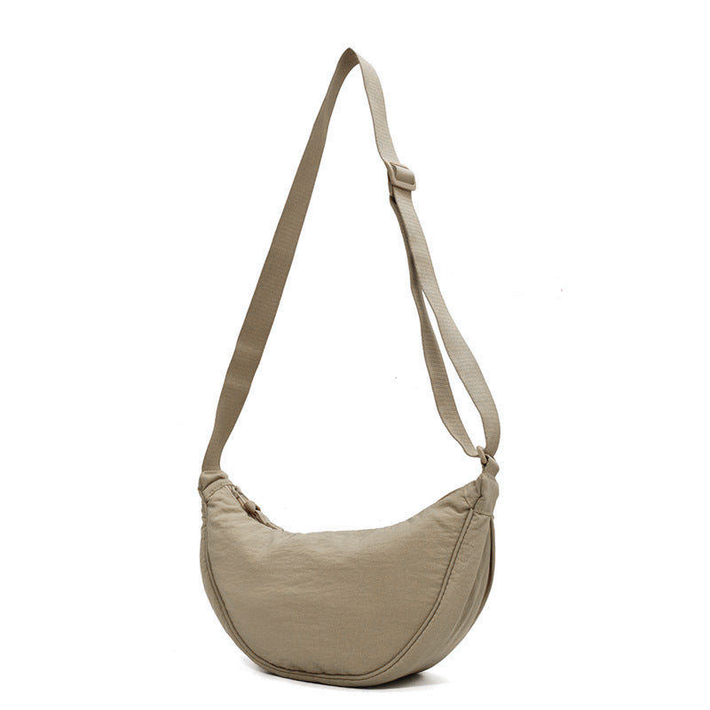 Curved Shoulder Bag for Women – Soft PU Leather Crossbody Purse with Adjustable Strap for Everyday Wear & Travel