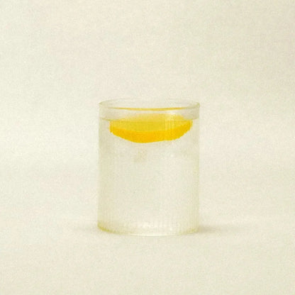 Textured Tumbler Glass 14 fl oz Clear Glassware for Water Juice Cocktails Wine Everyday Dining Entertaining Guests Kitchen Table Cylinder Dr