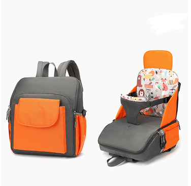 Convertible Baby Backpack with Built-In Feeding Seat for Travel and Dining