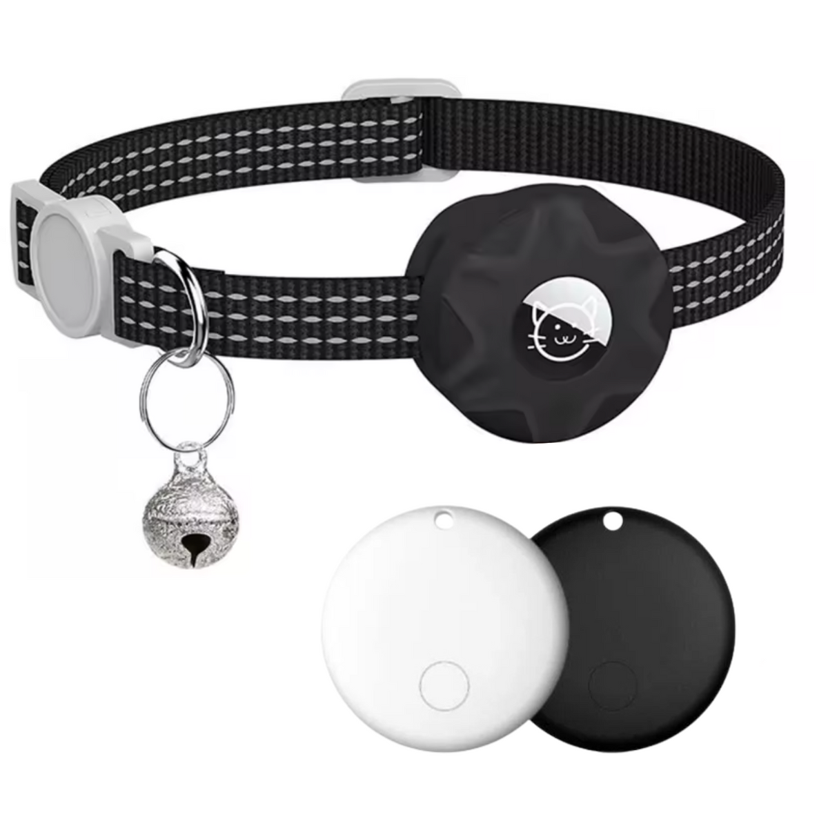 GPS-Free Android Tracking Collar for Cats & Small Dogs – Lightweight Reflective Strap with Sound Locator for Outdoor Pets
