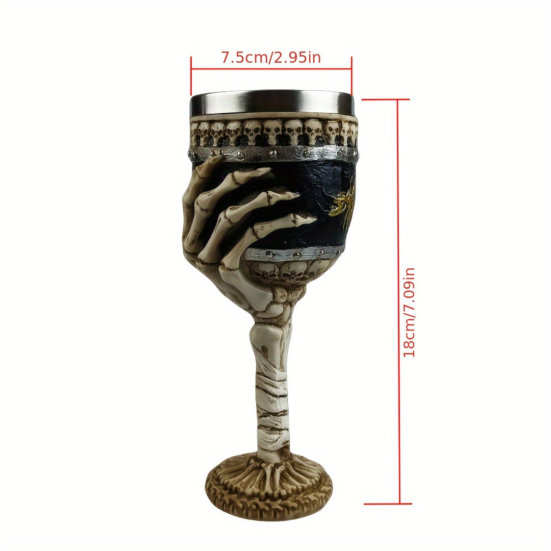 SkullSip™ - Gothic Skeleton Goblet