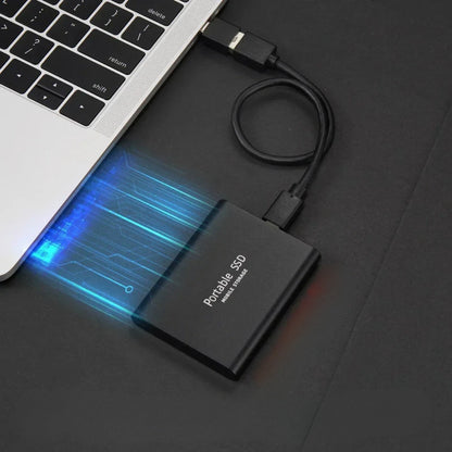 USB Solid State Drive External Hard Disk for Laptops & Desktop PCs Black Red Blue High-Speed File Transfer Pocket-Size Backup Solution for W