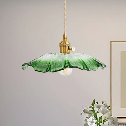 Fluted Glass Drop Ceiling Fixture 11 in Burgundy Shade Gold Hardware E27 Socket for Kitchen Island Entryway Ambient Overhead Illumination