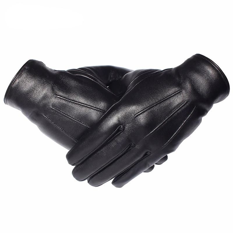 Genuine Sheepskin Winter Gloves with Fleece Lining for Men & Women – Waterproof Cold Weather Hand Protection for Driving & Everyday Wear