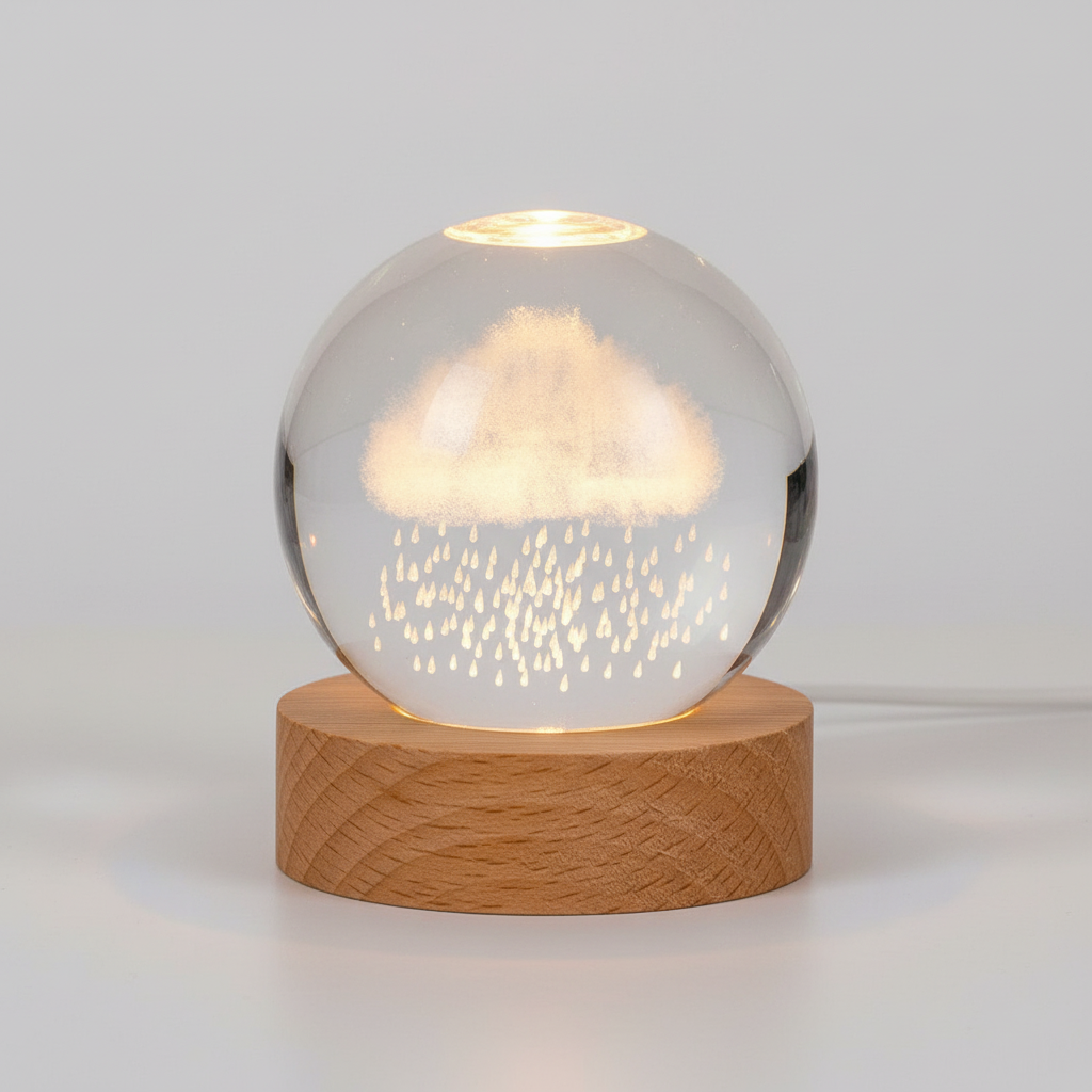 3D Engraved LED Lamp - Night Light with Warm White Glow - Home Decor