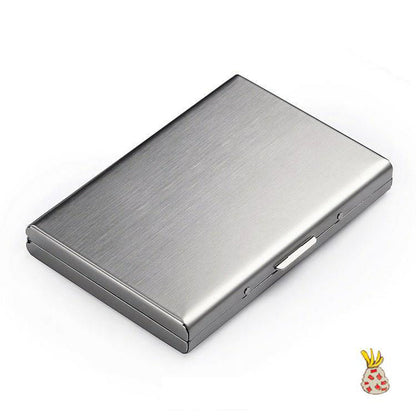 Slim Metal Card Holder with RFID Blocking Technology for Credit Cards & Cash