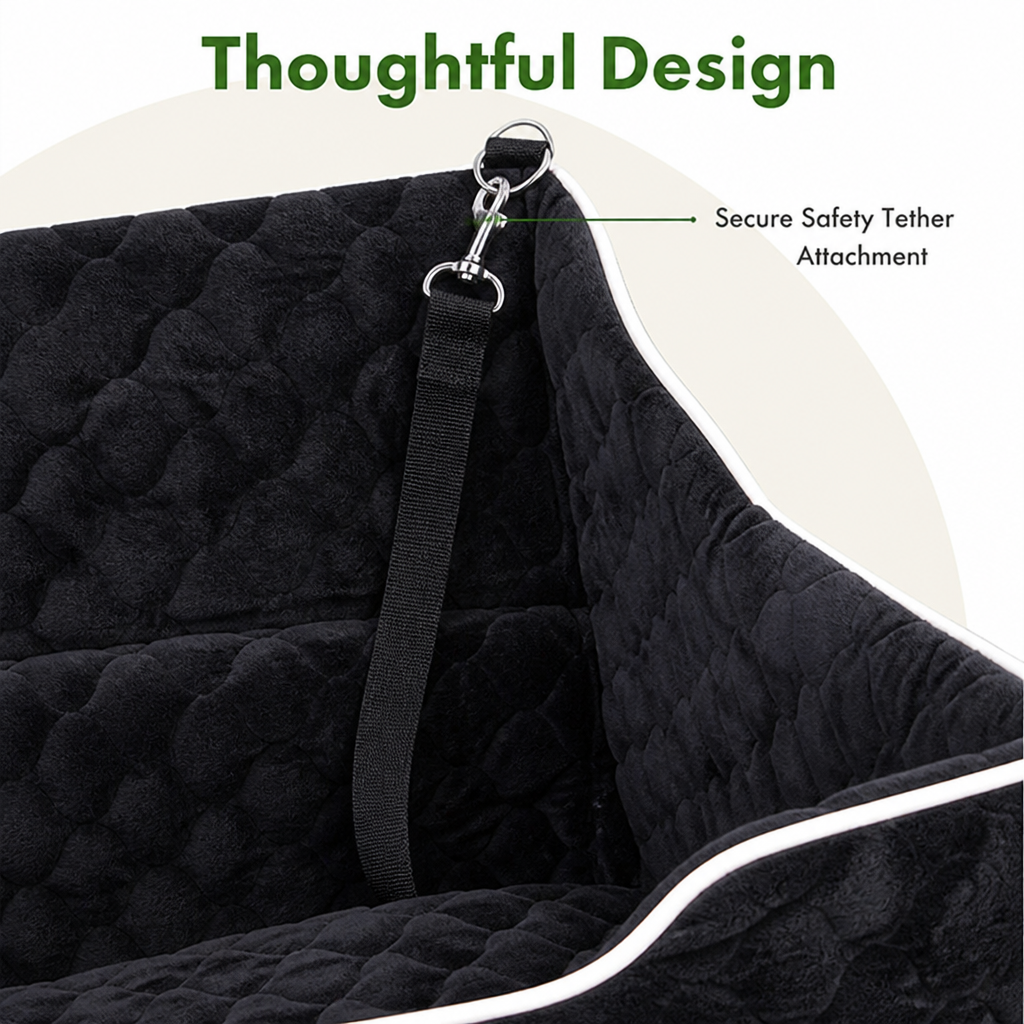 Ortekor Large Washable & Tethered Dog Car Seat