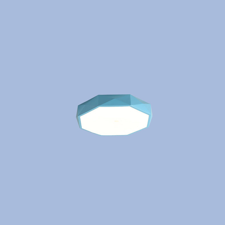Abstract Scandinavian LED Ceiling Light Flush Mount Minimalist Round Indoor Fixture for Bedroom Living Room Hallway Modern Nordic Style
