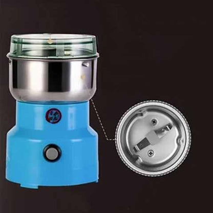 Stainless Steel Kitchen Mill 300W High-Speed Blade Grinder for Coffee Beans Herbs Seeds Spices Portable Countertop Appliance One-Touch Contr