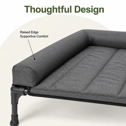 Ortekor Elevated Cooling Mesh Dog Bed (Removable Pillow-Top)
