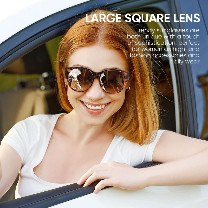 Polarized Over-Prescription Sunglasses Cat-Eye Style UV400 Protection Lightweight Flexible Frame for Outdoor Driving Fishing