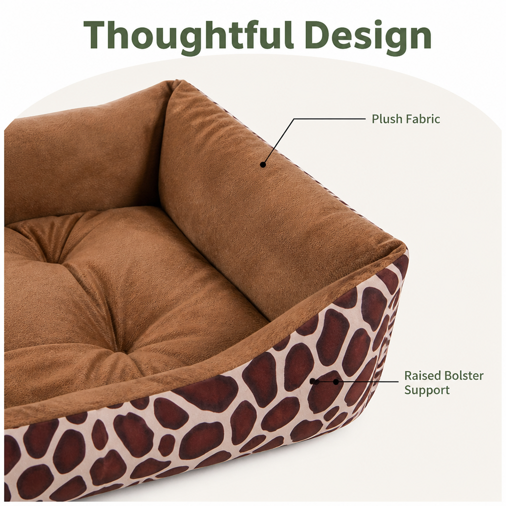 Ortekor Plush Polyester Dog Bed (Multiple Sizes)