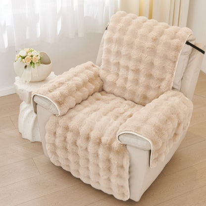 Faux Elegance Recliner Cover - Plush Microfiber, Pet-Friendly
