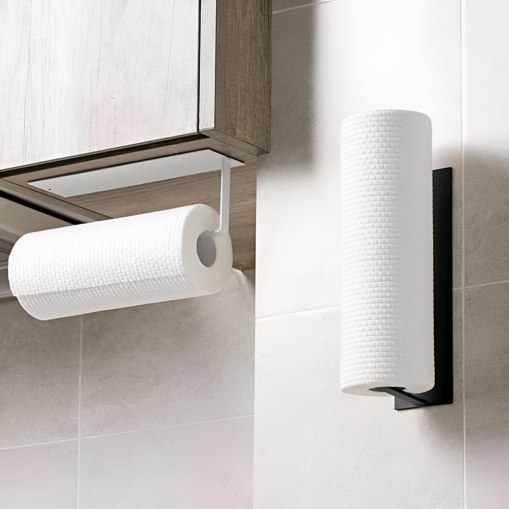 Mira Under Cabinet Paper Towel Holder - Durable Iron, Adhesive Mount