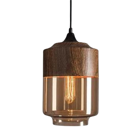 Hanging Ceiling Fixture with Smoked Glass Shade 10 Inch Adjustable Height E27 Socket for Dining Room Kitchen Island Modern Farmhouse Breakfa