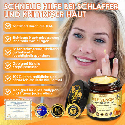 Anti-Aging Cream for Skin Healing and Renewal with Bee Peptide Formula