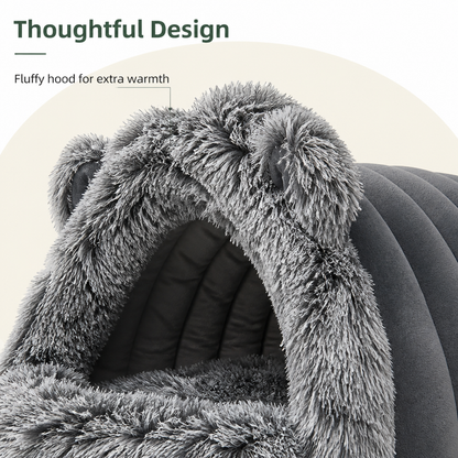 Ortekor Warmth-Retaining Polyester Hooded Pet Nest