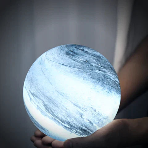 Sphere Accent Lamp 5 Inch Rechargeable 16-Color Remote-Controlled Glass Orb Light for Bedroom Nightstand Office Desk Ambient Glow Decor