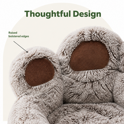 Ortekor Plush & Non-Slip Bear Paw Pet Bed