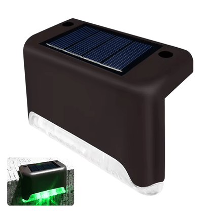 Solar Deck Lights Outdoor Waterproof LED Step Lights for Patio Stairs Fence Pathway Garden Wireless Wall Mount Warm Glow 5-Pack