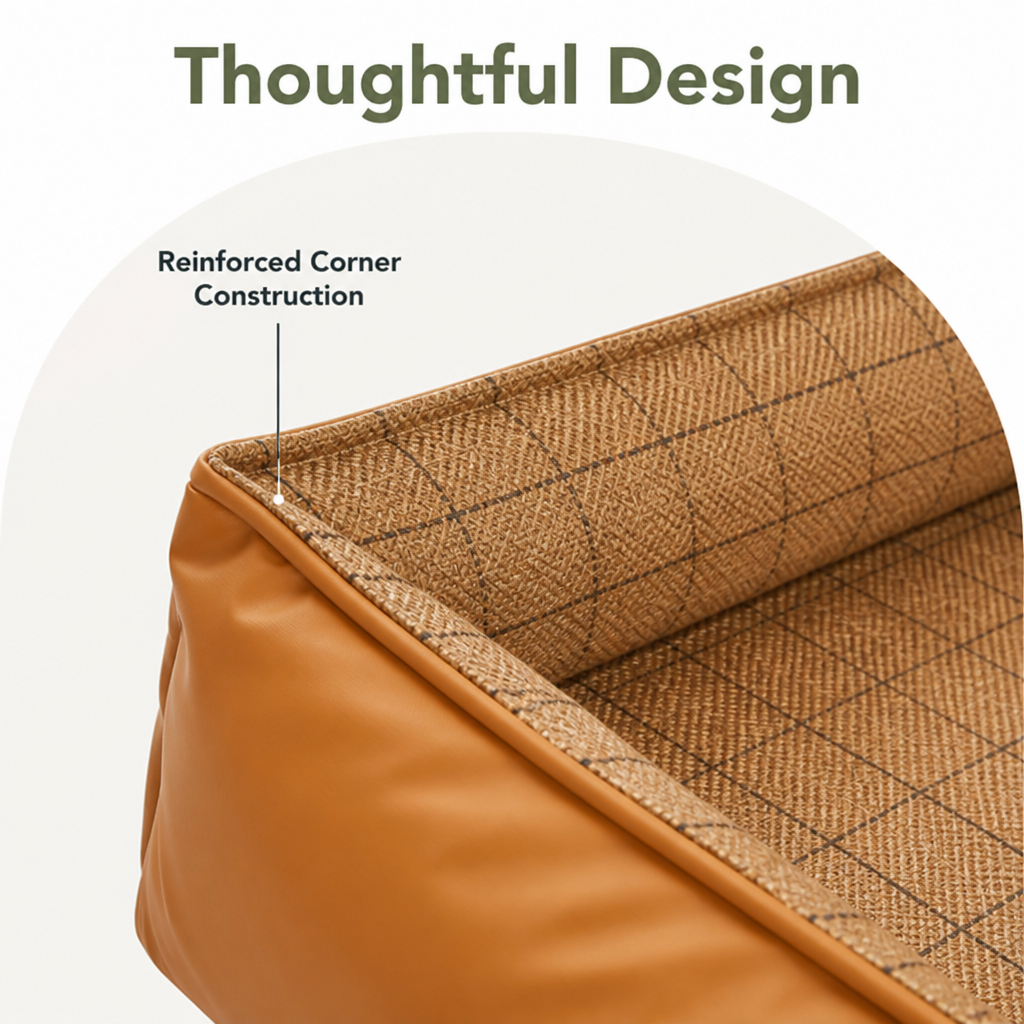 Ortekor Bite-Resistant Bamboo-Mat Dog House (Pre-Assembled)