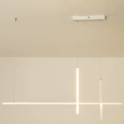Modern LED Pendant Light with Adjustable Height for Dining Room, Restaurant & Bar | Acrylic Aluminum Fixture with Warm White Illumination