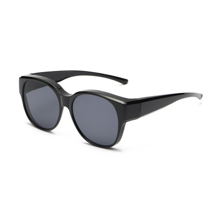 Polarized Over-Prescription Sunglasses UV400 Cat-Eye Wraparound Shades for Women & Men Driving Fishing Outdoor