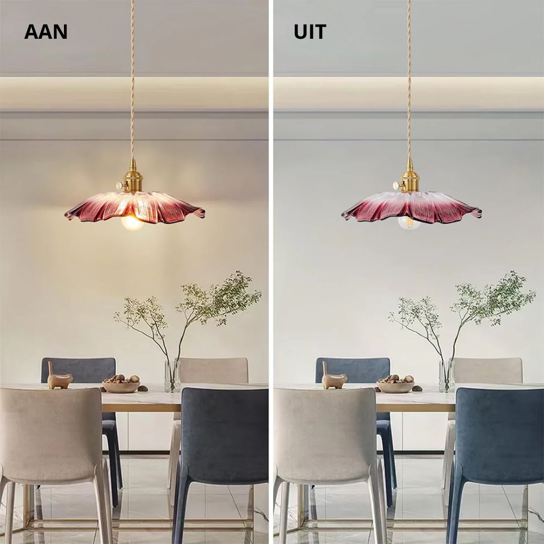 Fluted Glass Hanging Light 11-Inch Shade Burgundy Adjustable Drop Cord E27 Socket for Kitchen Island Dining Area Hallway Above Table Counter