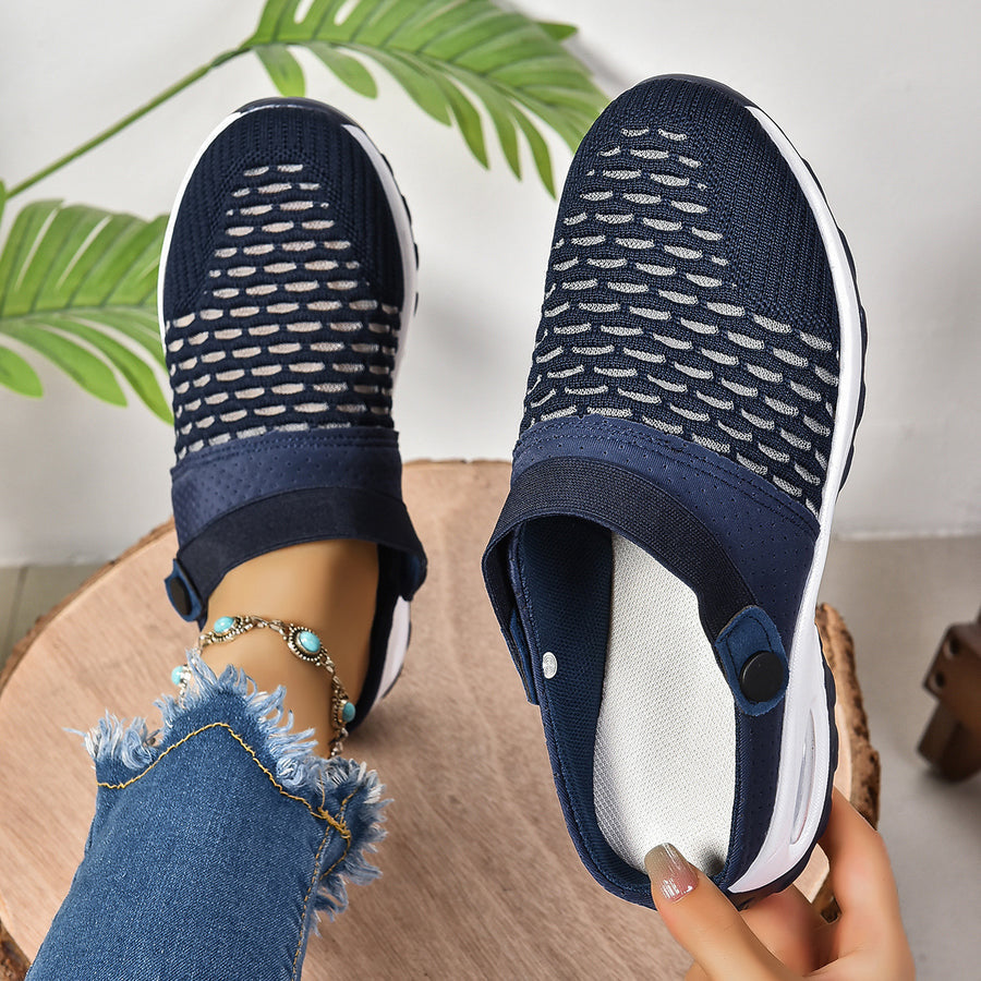 Women's Supportive Slip-On Sneakers with Air Cushion Sole for All-Day Relief & Posture Alignment | Lightweight Footwear for Work, Walking