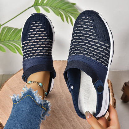 Women's Supportive Slip-On Sneakers with Air Cushion Sole for All-Day Relief & Posture Alignment | Lightweight Footwear for Work, Walking