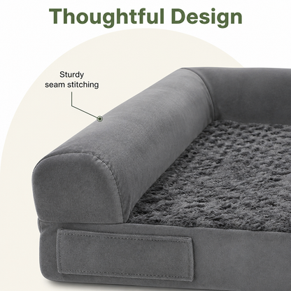 Ortekor Orthopedic Memory Foam & Non-Slip Dog Bed (Removable Cover)