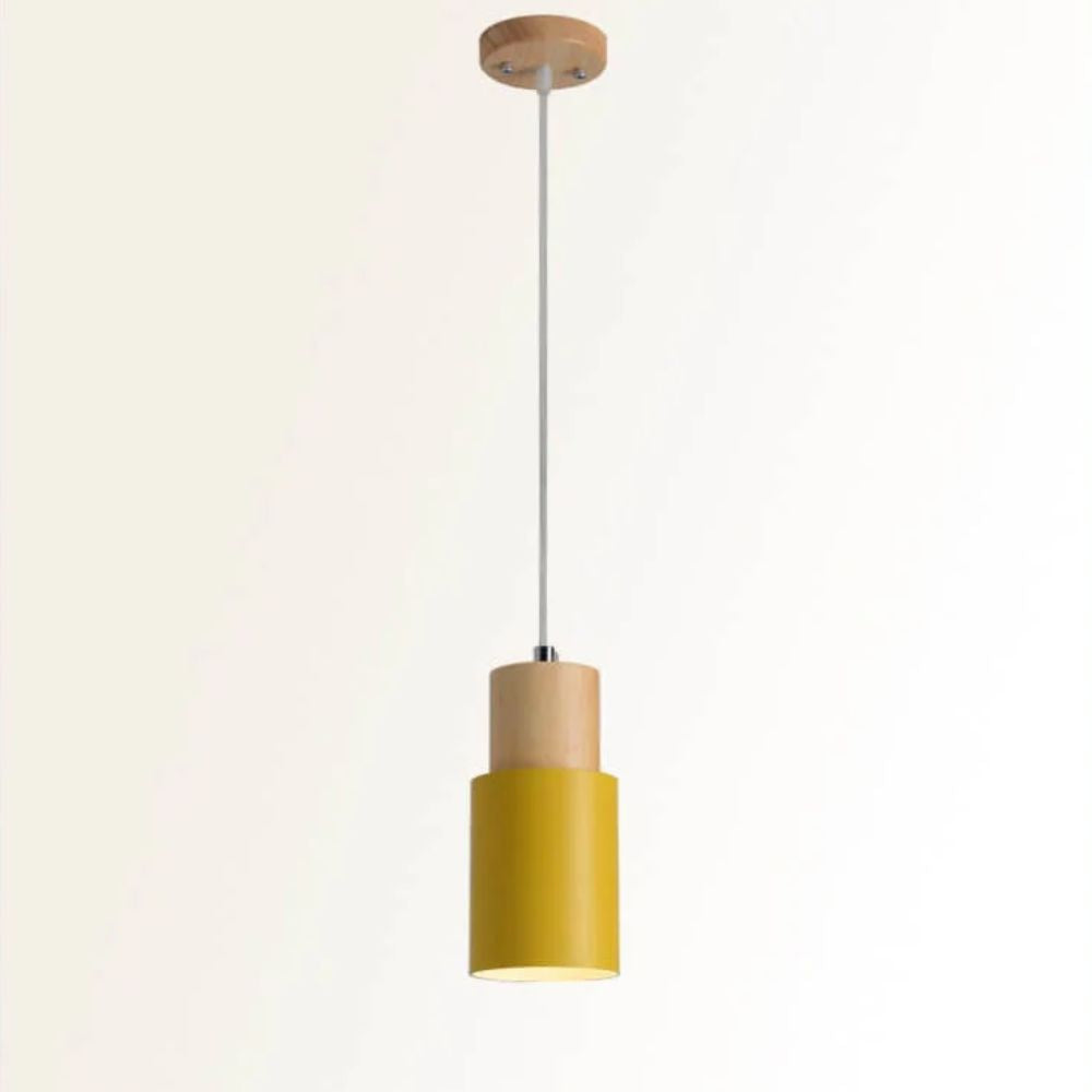 Rustic Chic Metal Wooden Hanging Lamp