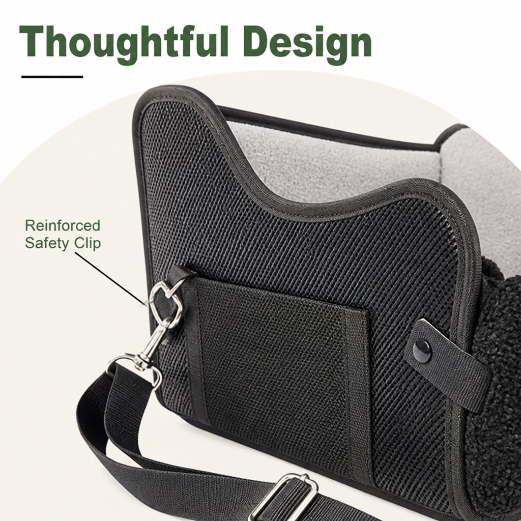 Ortekor Breathable Mesh & Safety Harness Dog Car Seat