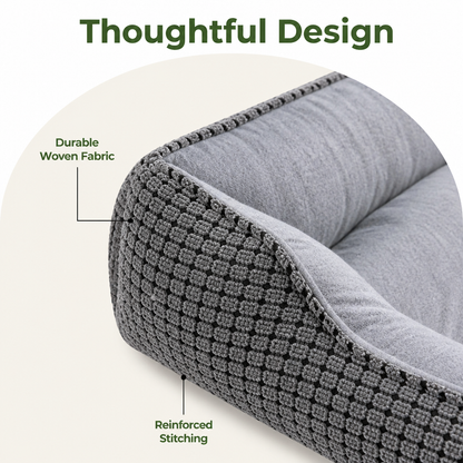 Ortekor Flannel & Machine Washable Non-Slip Dog Bed