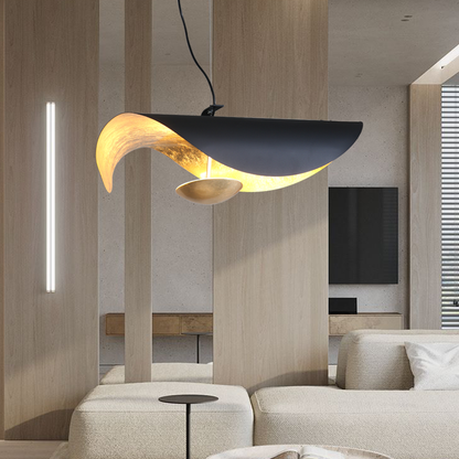 Modern LED Overhead Fixture 17W Metal Hanging Light Black White Gold for Kitchen Dining Room Bedroom Ceiling Mounted